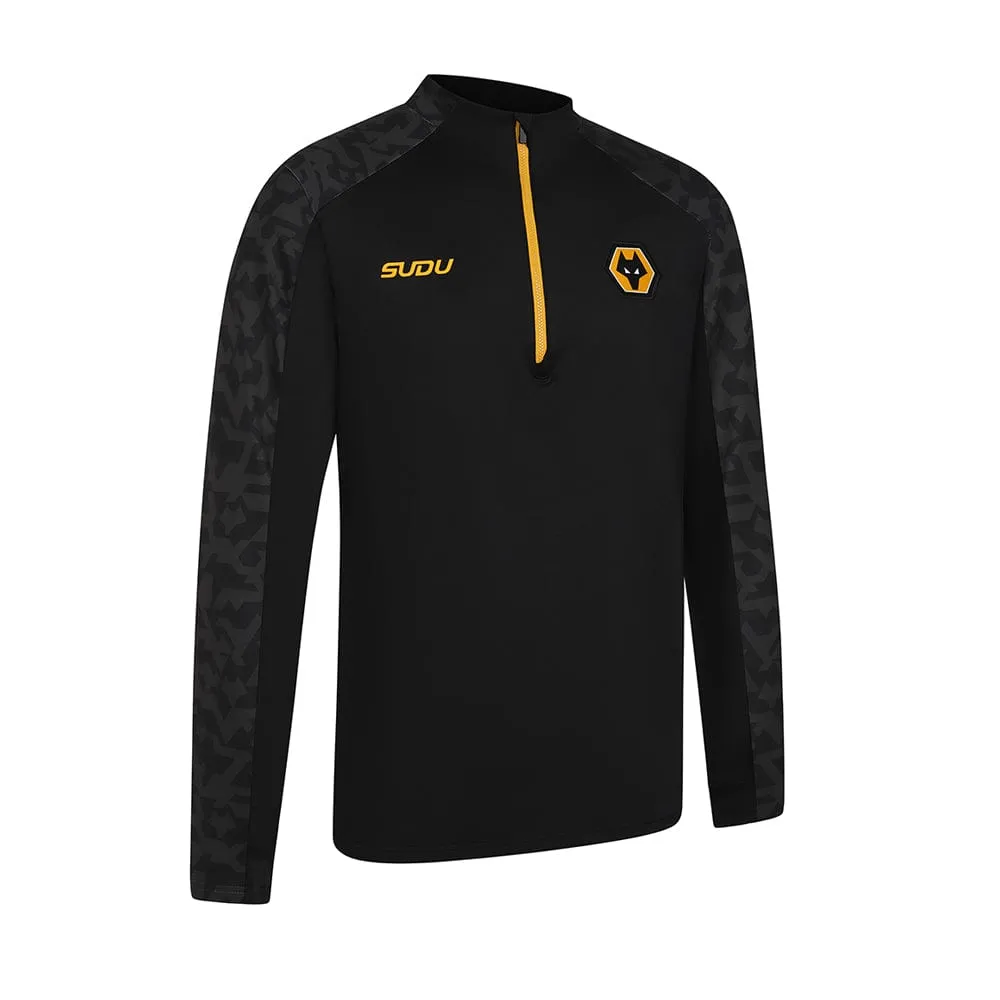 2024-25 Pre Match 1/4 Zip - Black/Gold