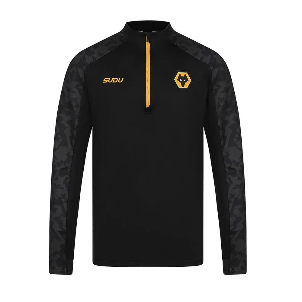 2024-25 Pre Match 1/4 Zip - Black/Gold