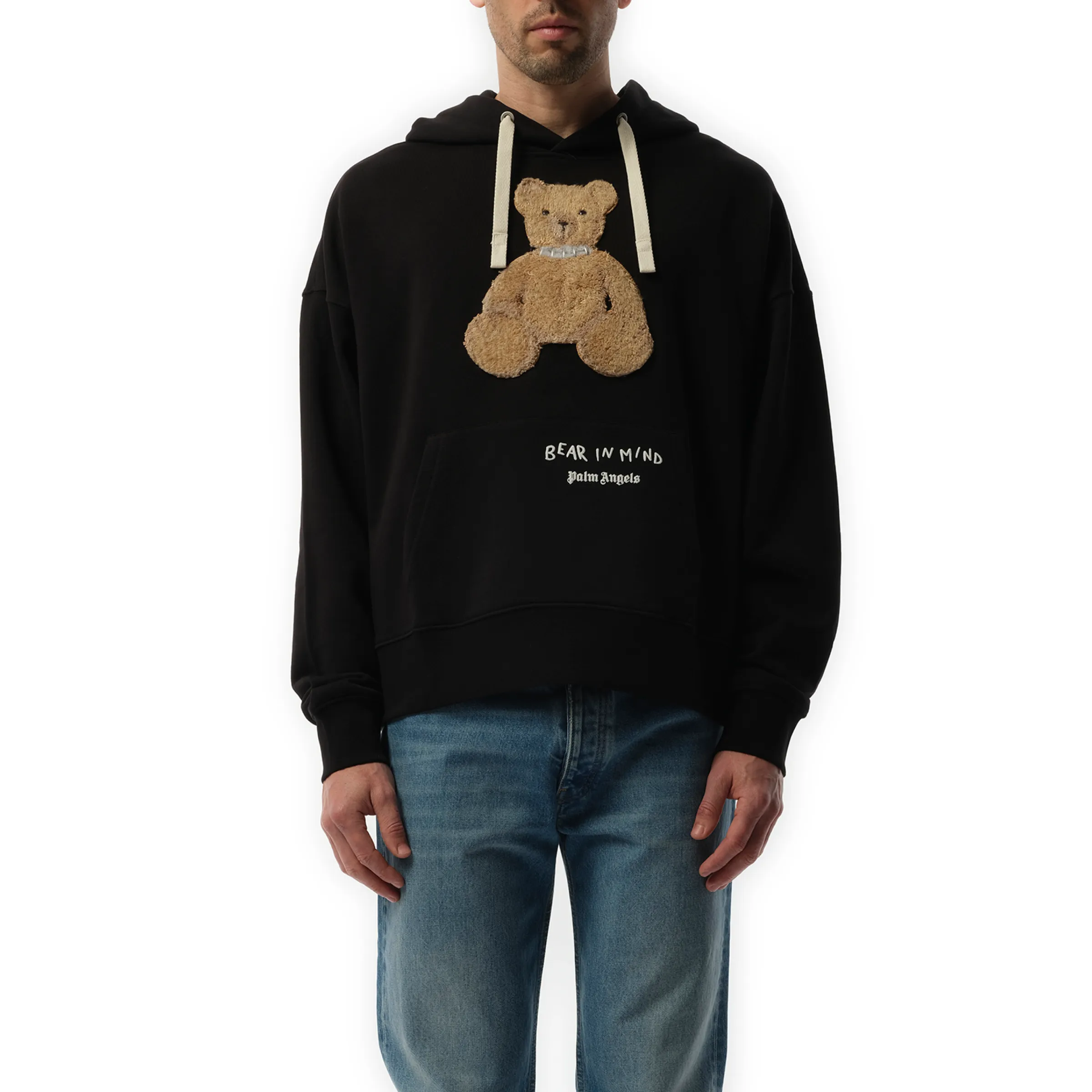 Bear in Mind Hoodie in Black/Brown