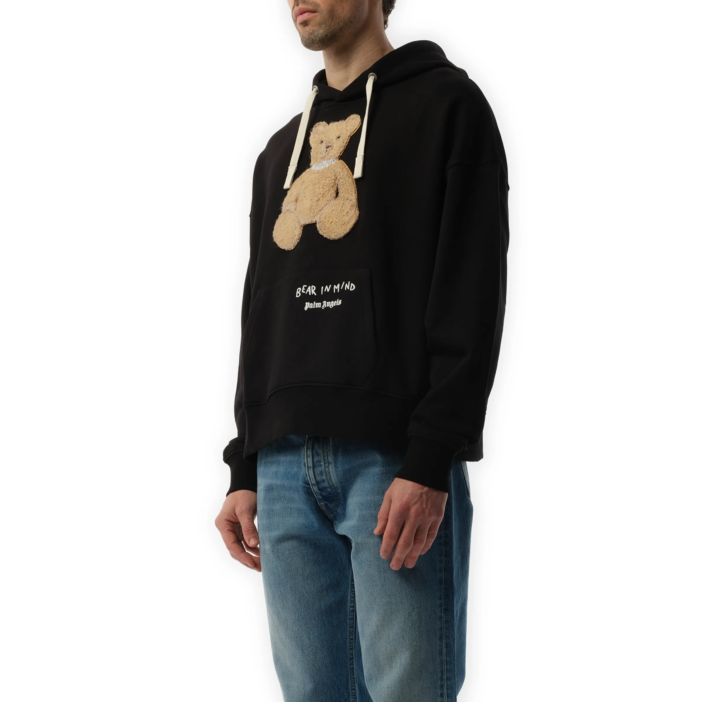 Bear in Mind Hoodie in Black/Brown