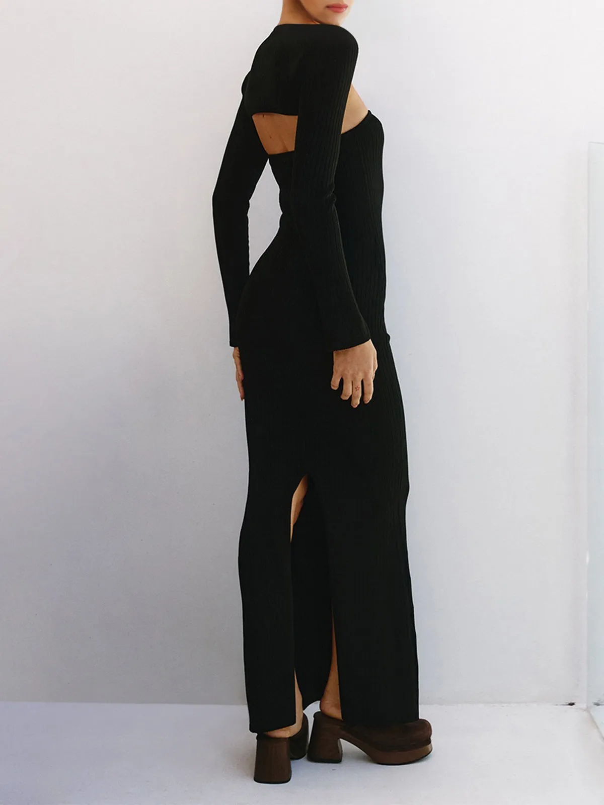 Bolero Two Piece Trendy Long Tube Dress