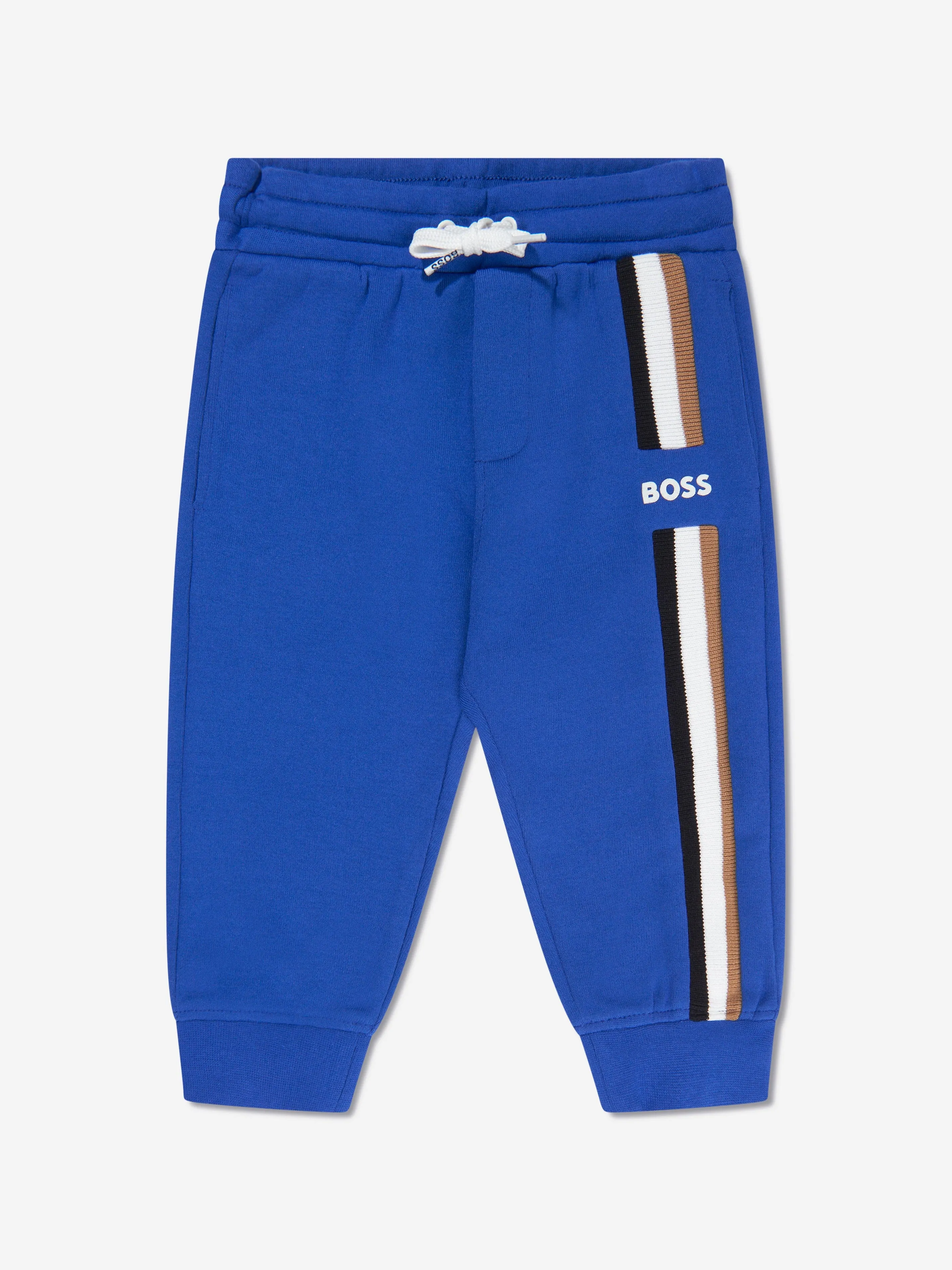 BOSS Baby Boys Logo Stripe Tracksuit In Blue