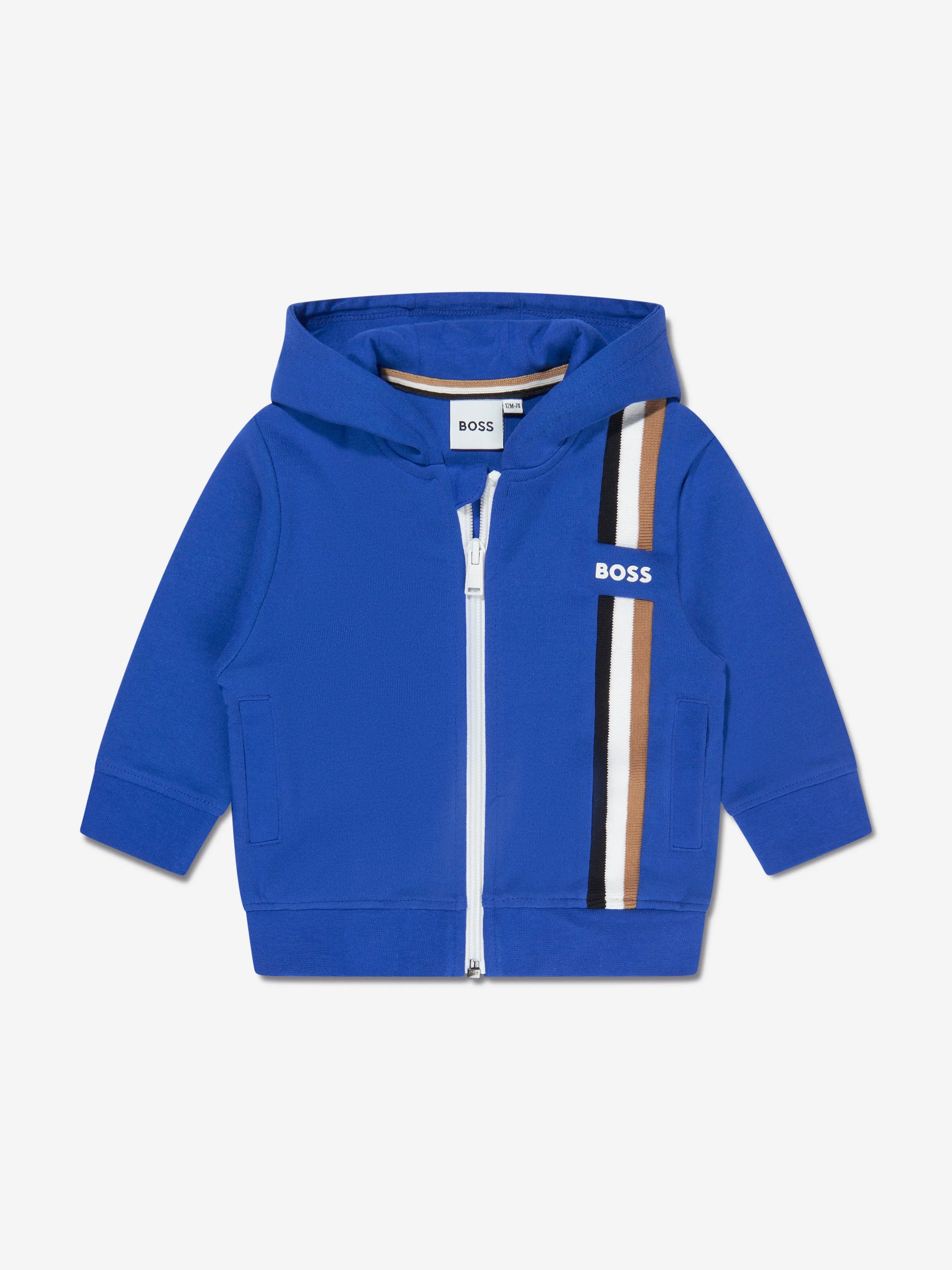 BOSS Baby Boys Logo Stripe Tracksuit In Blue