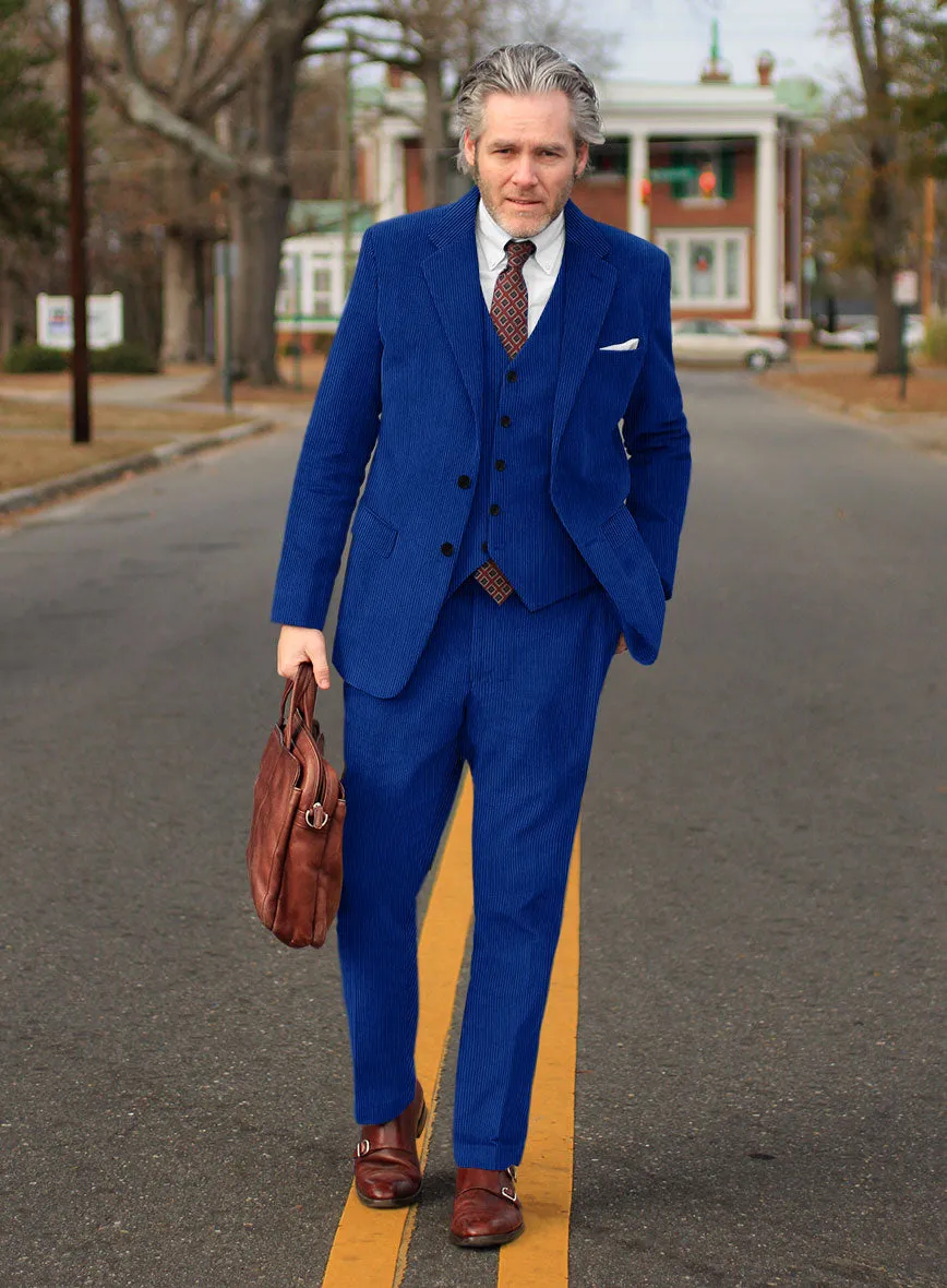 Bright Blue Corduroy Suit