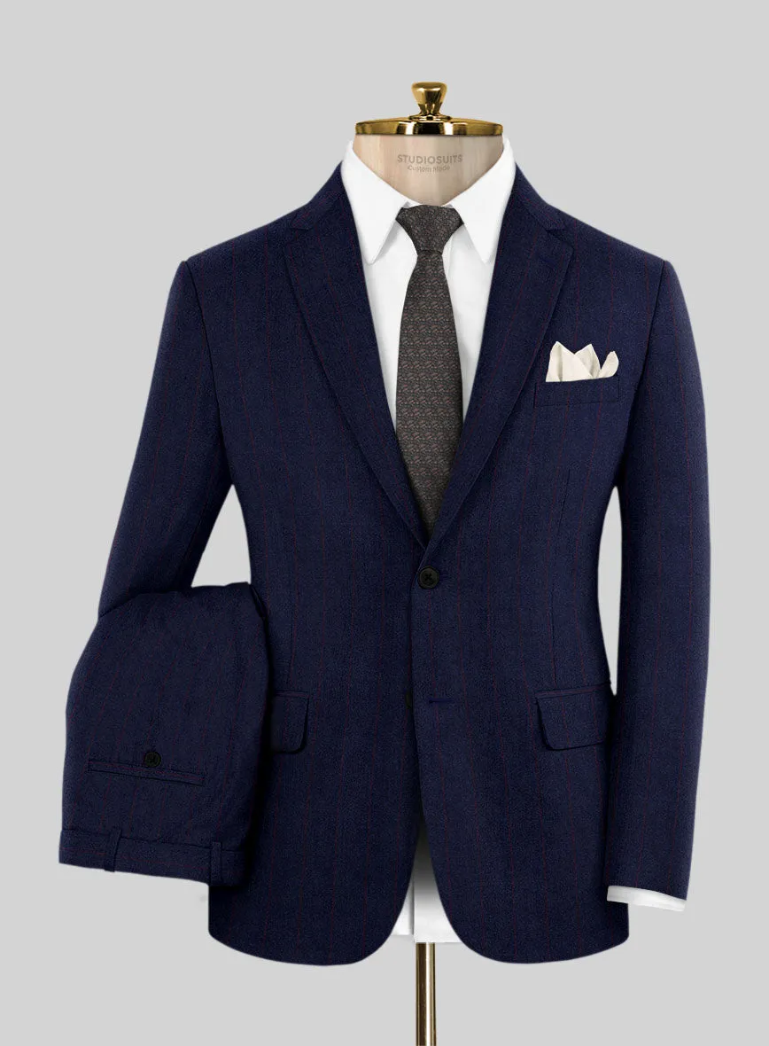 Caccioppoli Utoroa Blue Wool Suit