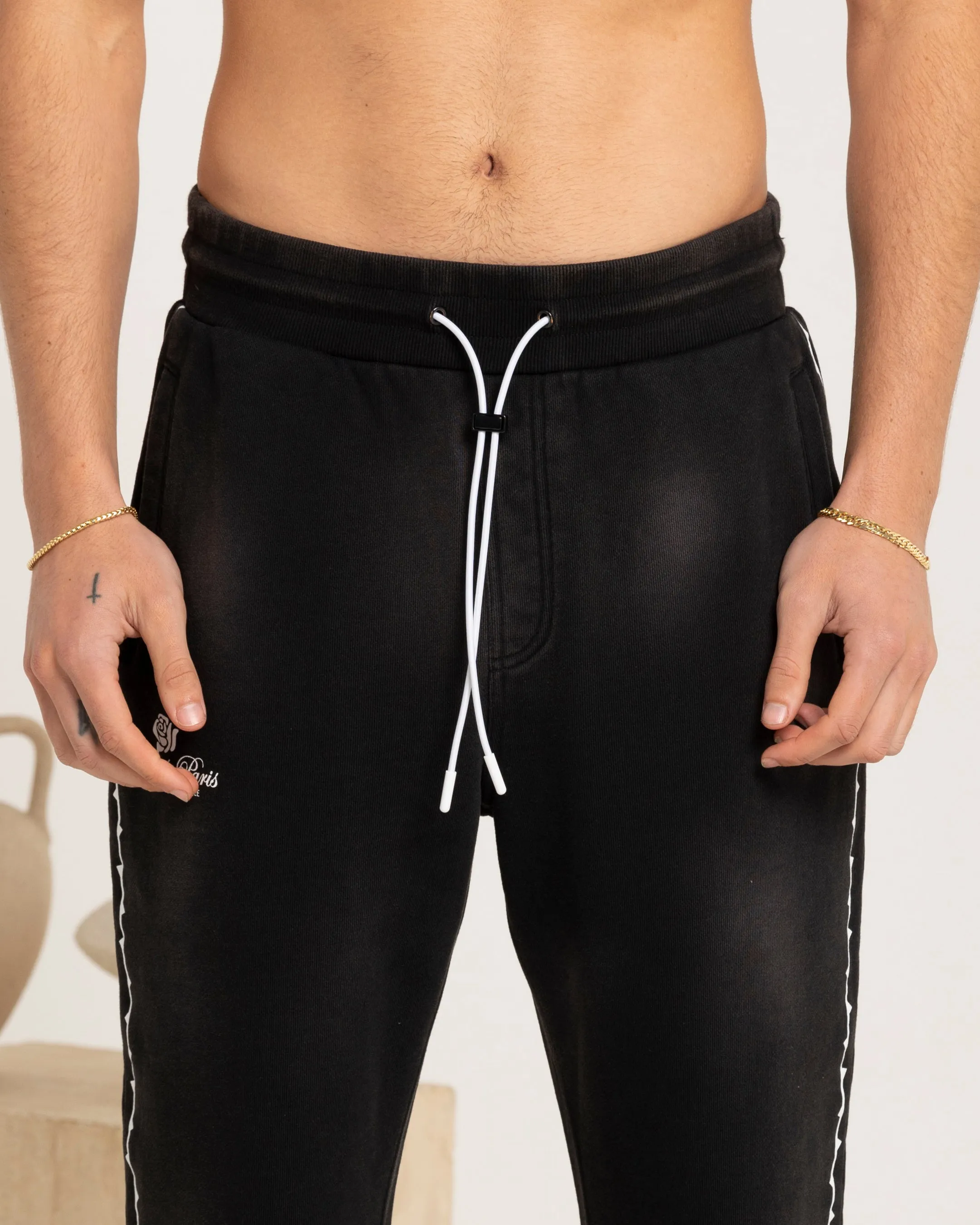 Carre Thorny Sweatpants Washed Black