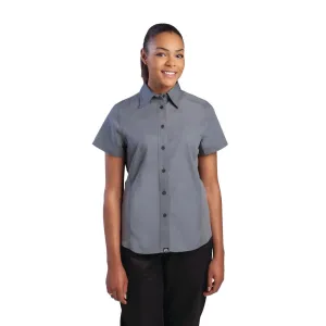 Chef Works Womens Grey Cool Vent Chef Shirt L - B182-L