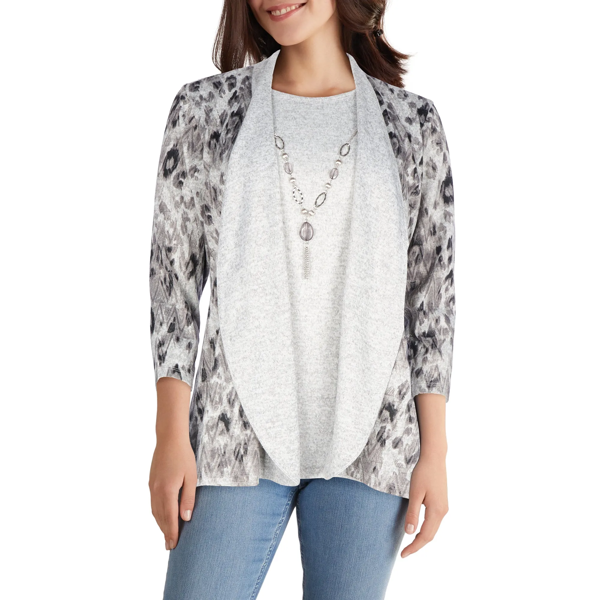 Classic Editions Women's Below Waist Casual Cardigan