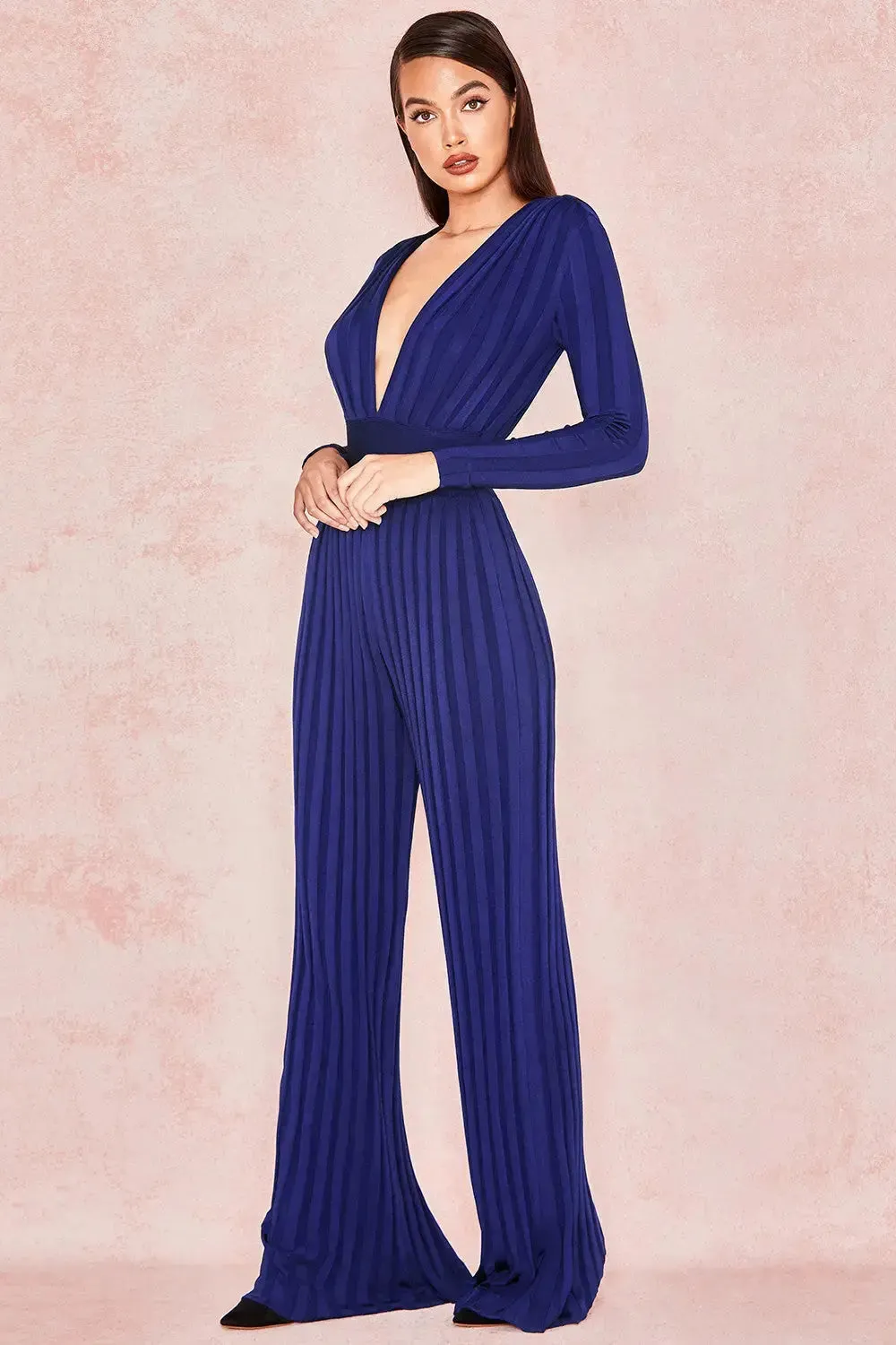 Elegant V Neck Jumpsuit