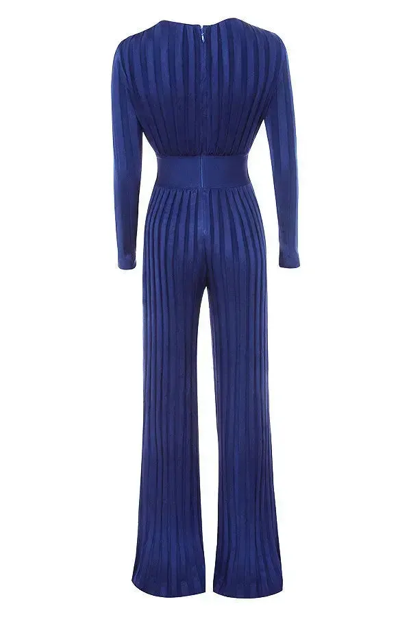 Elegant V Neck Jumpsuit