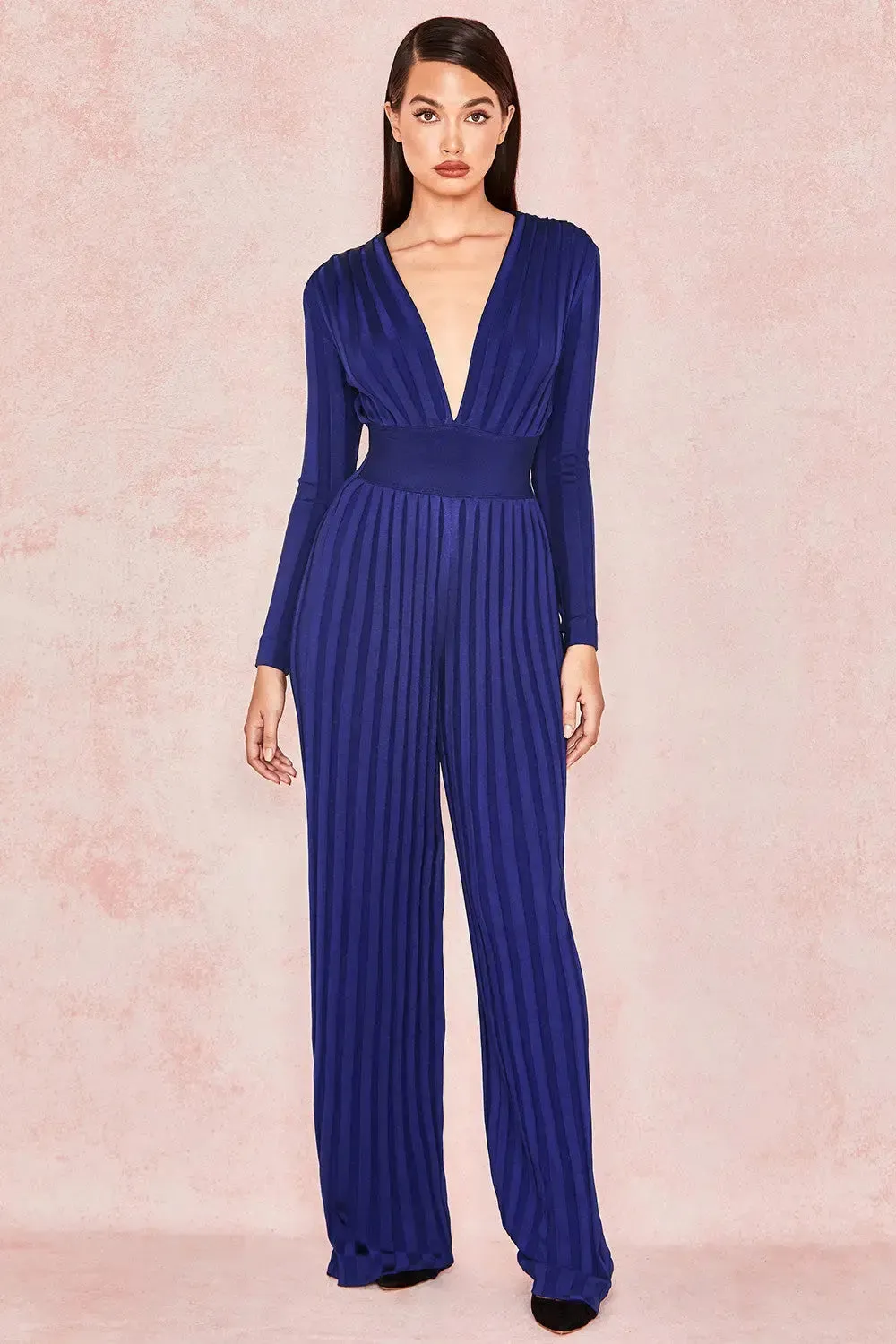 Elegant V Neck Jumpsuit