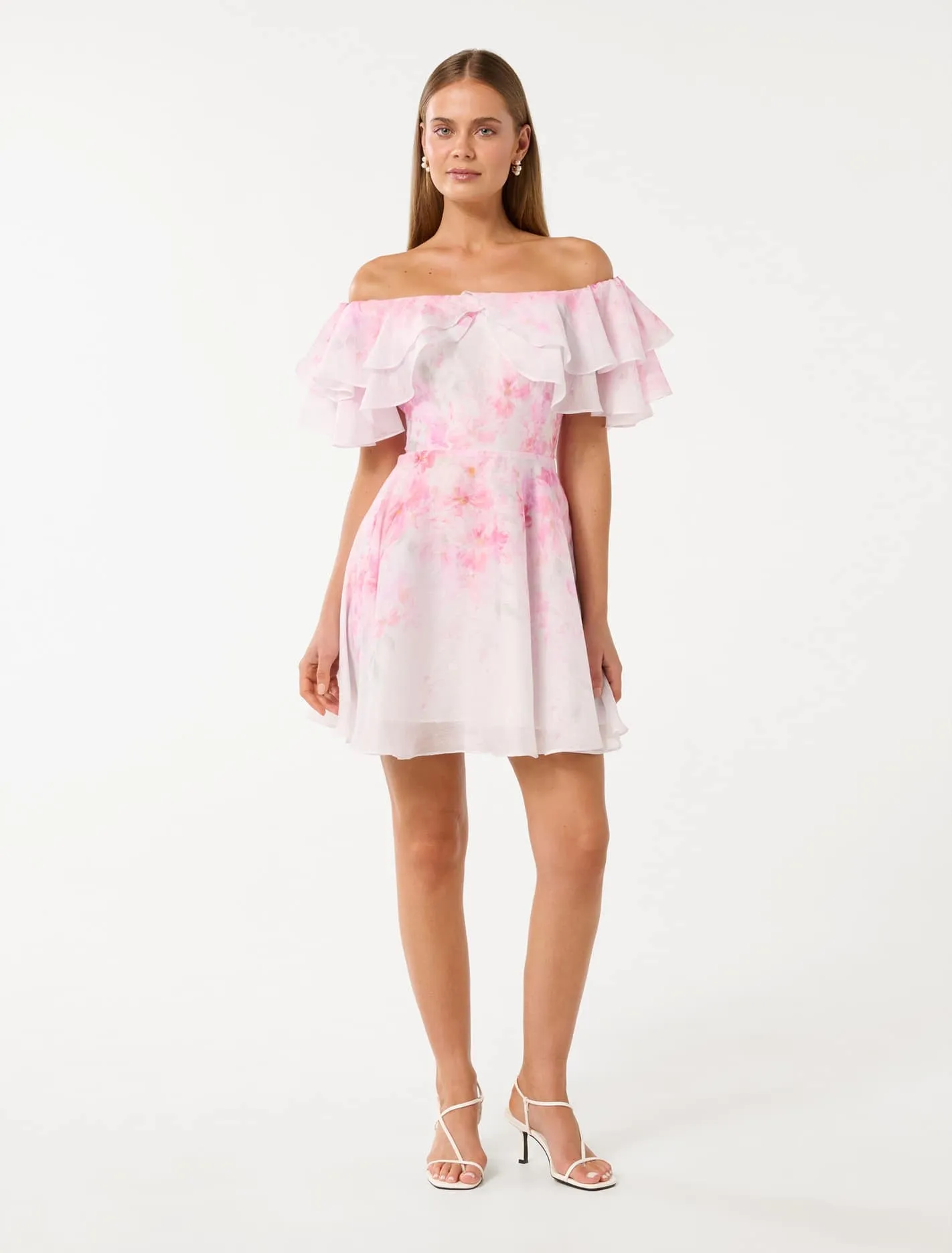 Ellie Ruffle Mini Dress