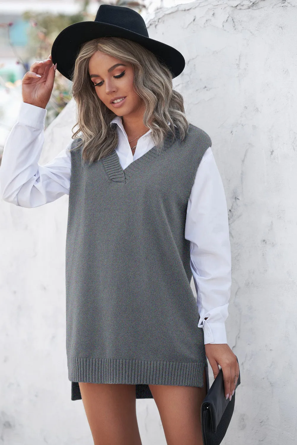 Gray Sweater Vest