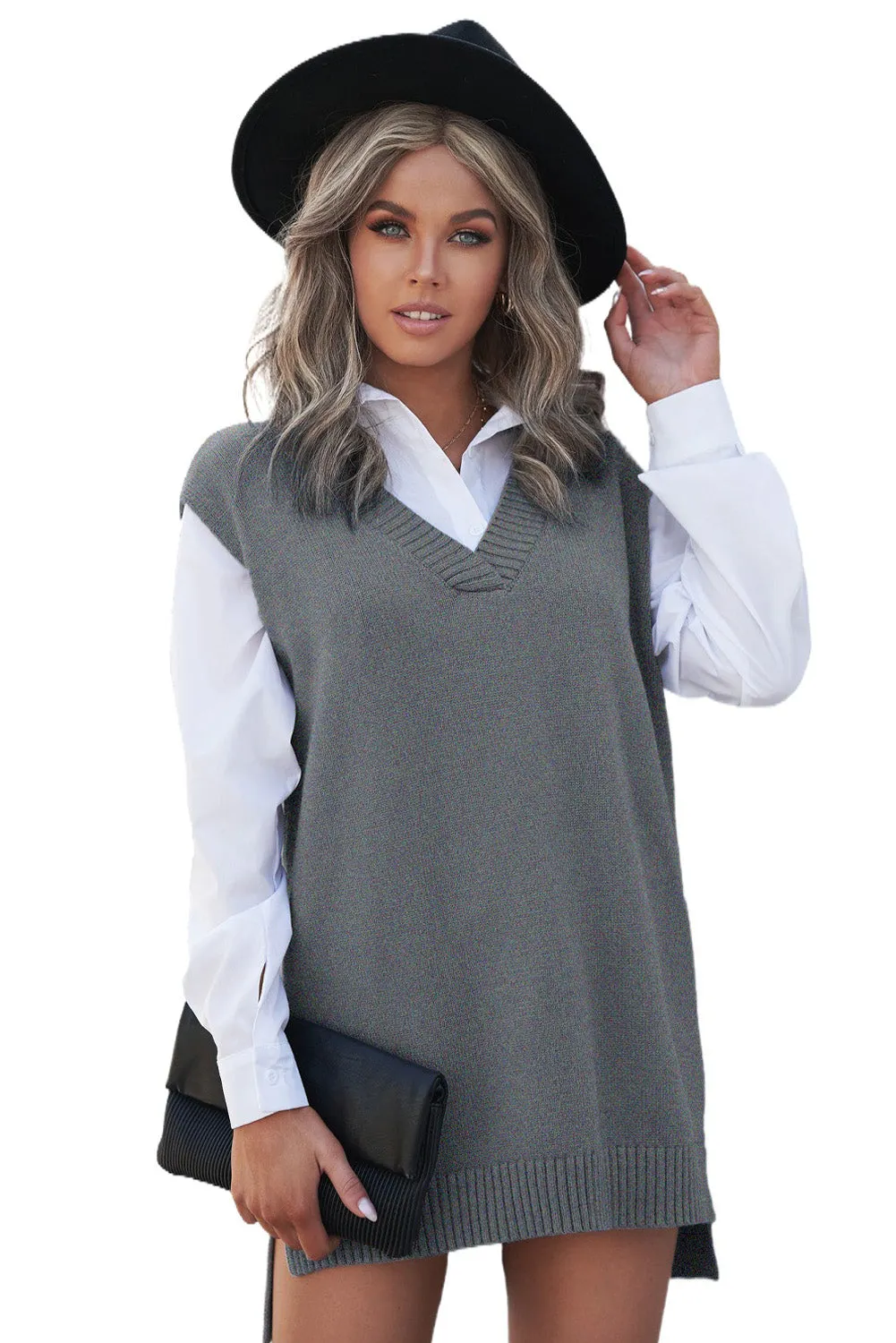 Gray Sweater Vest