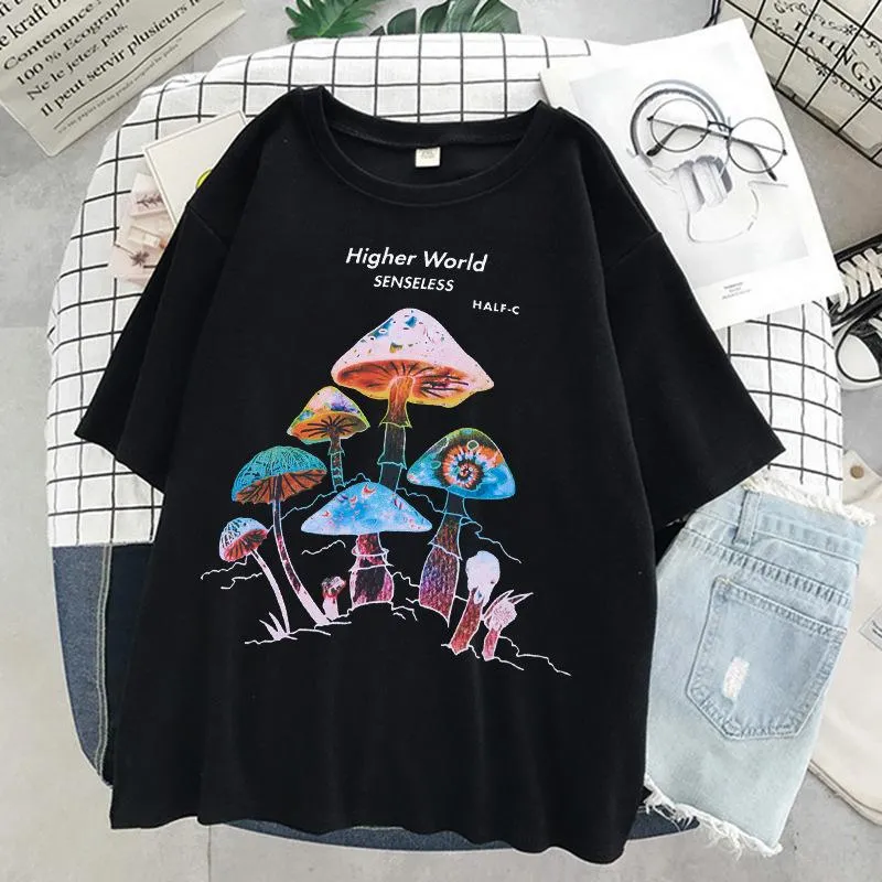 Hong Kong style mushroom tide brand short-sleeved t-shirt comfortable and loose