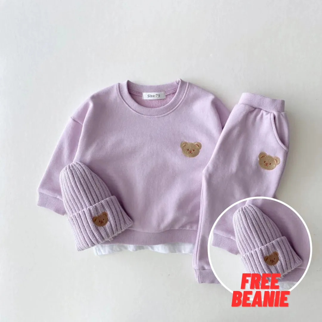 Maple Bear Baby Tracksuit & Pants (FREE BEANIE)