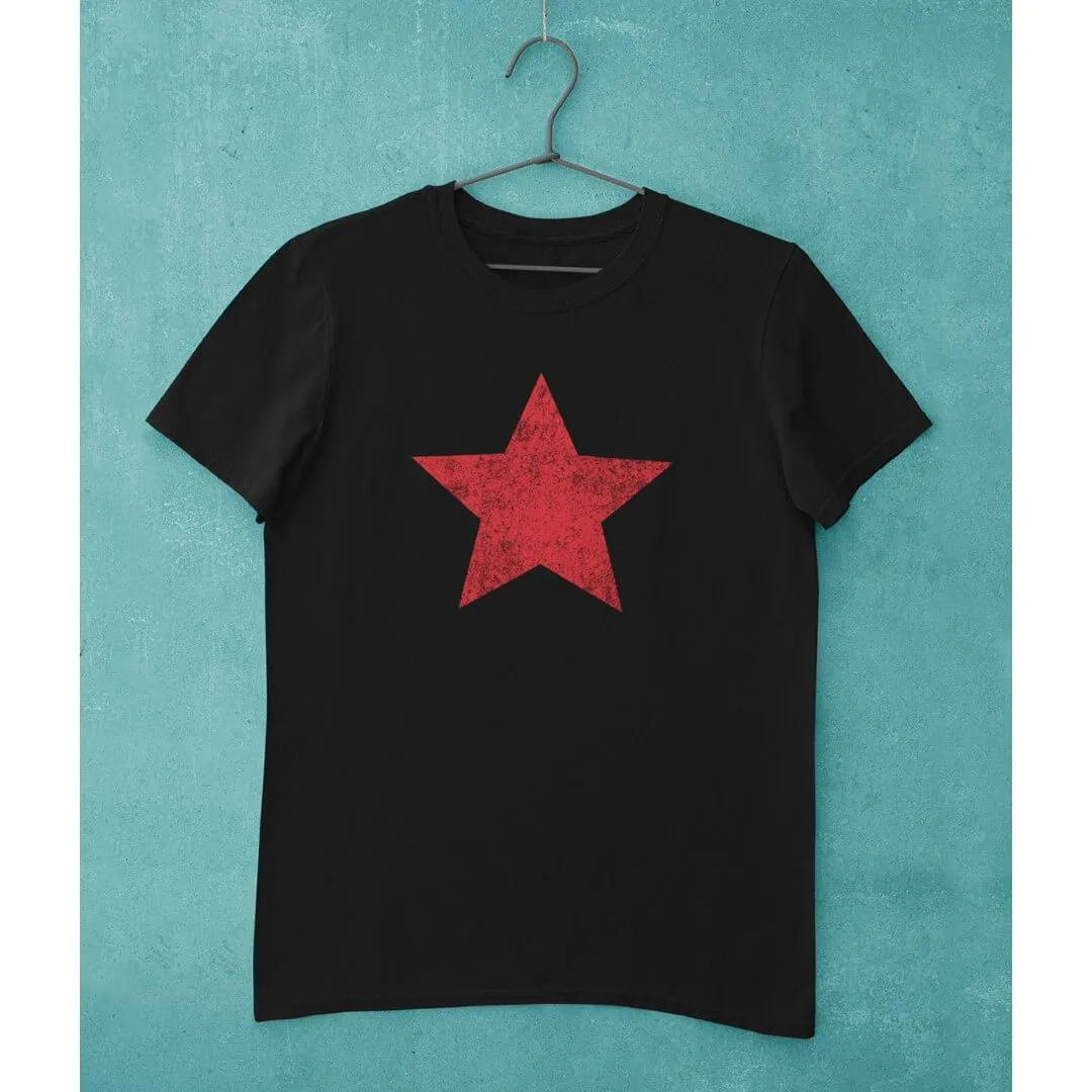 Marvel Comics The Winter Soldier Blood Star T-Shirt