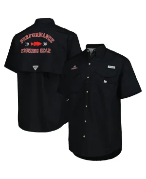 Men's Georgia Bulldogs Bonehead Columbia Black Button Down Shirt