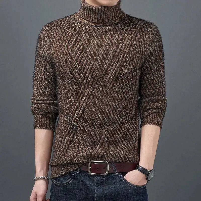 Men's Knitted Turtleneck Sweater