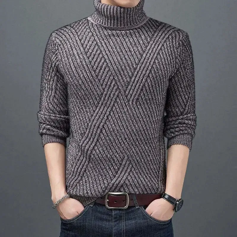 Men's Knitted Turtleneck Sweater