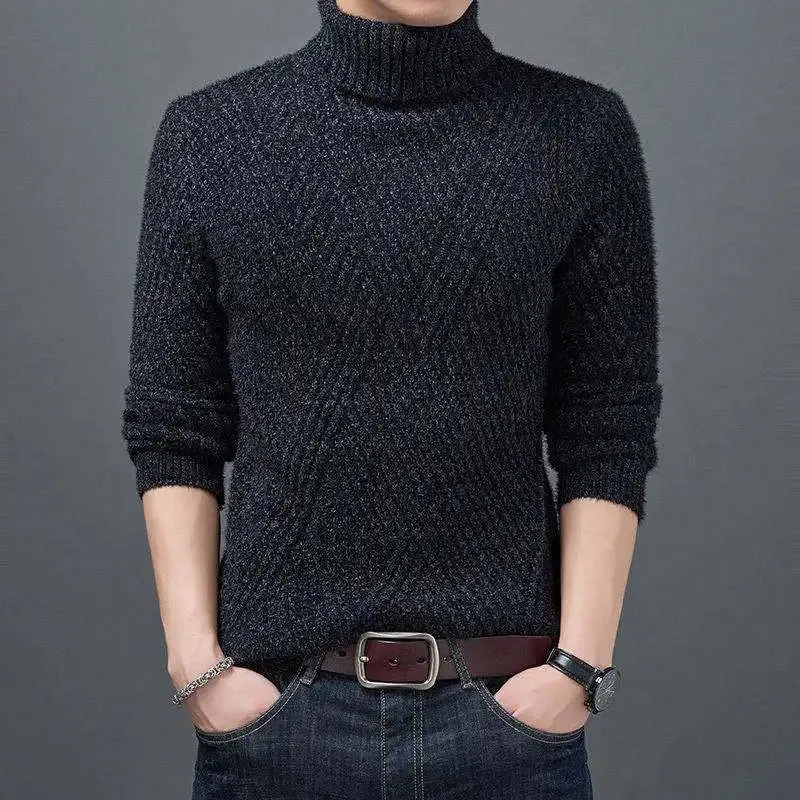 Men's Knitted Turtleneck Sweater