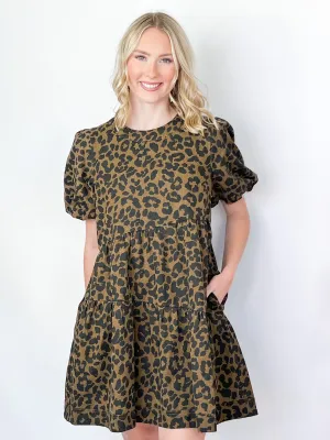 Milana - Leopard Babydoll Dress