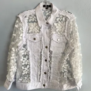 Mina Jean Jacket-White