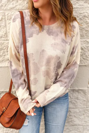 Stain Washed Tie Dye Sweater