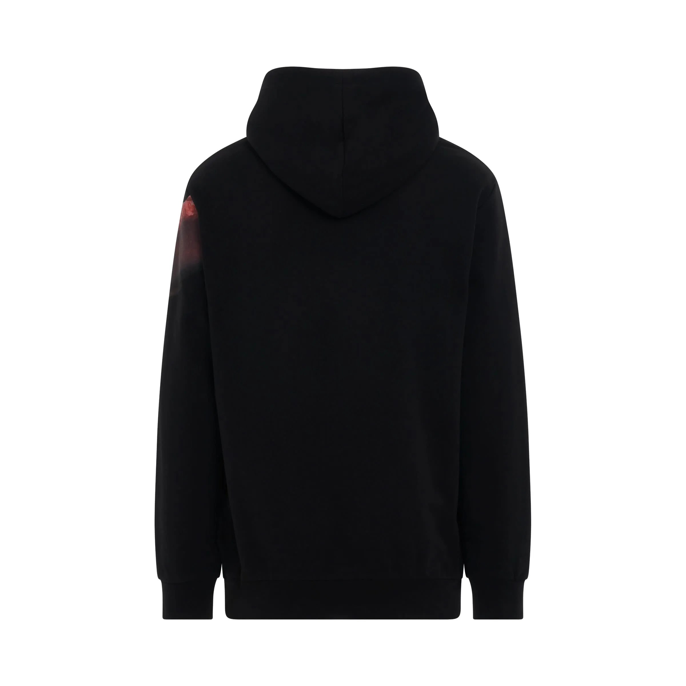 Statue Printed Hoodie in Black/Red/Light Beige