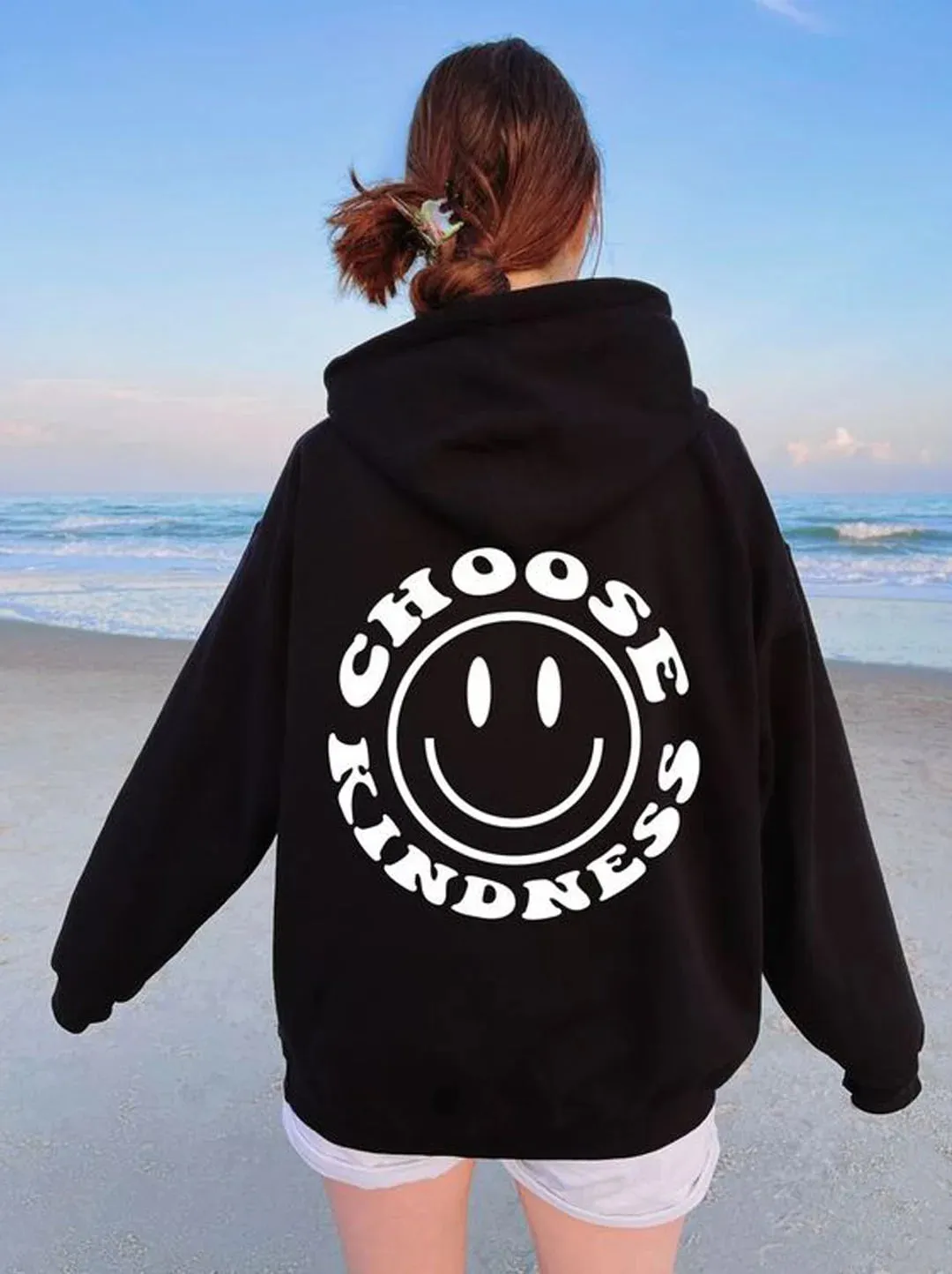 SXV  'Choose kindness’ Printed Cool Aesthetic Sweatshirt Hoodie