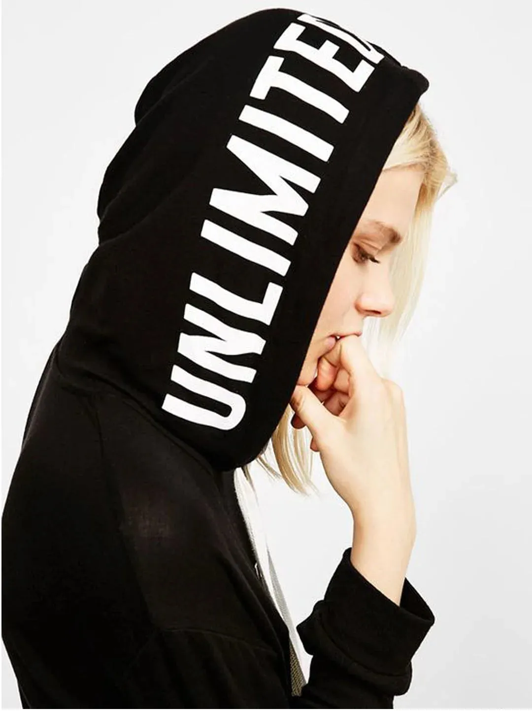 SXV  'unlimited’ Printed Cool Aesthetic Sweatshirt Hoodie