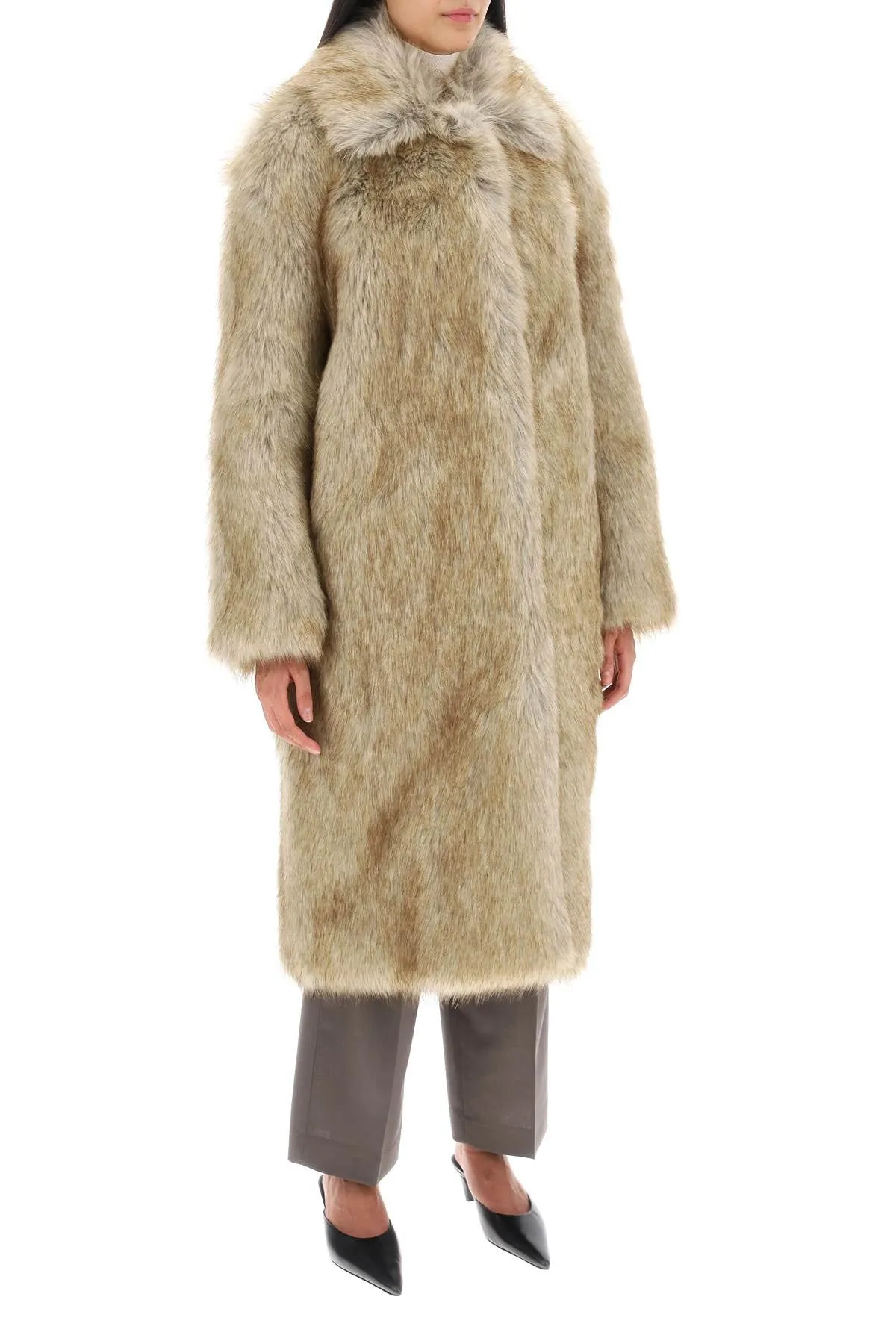 Toteme long faux-fur coat