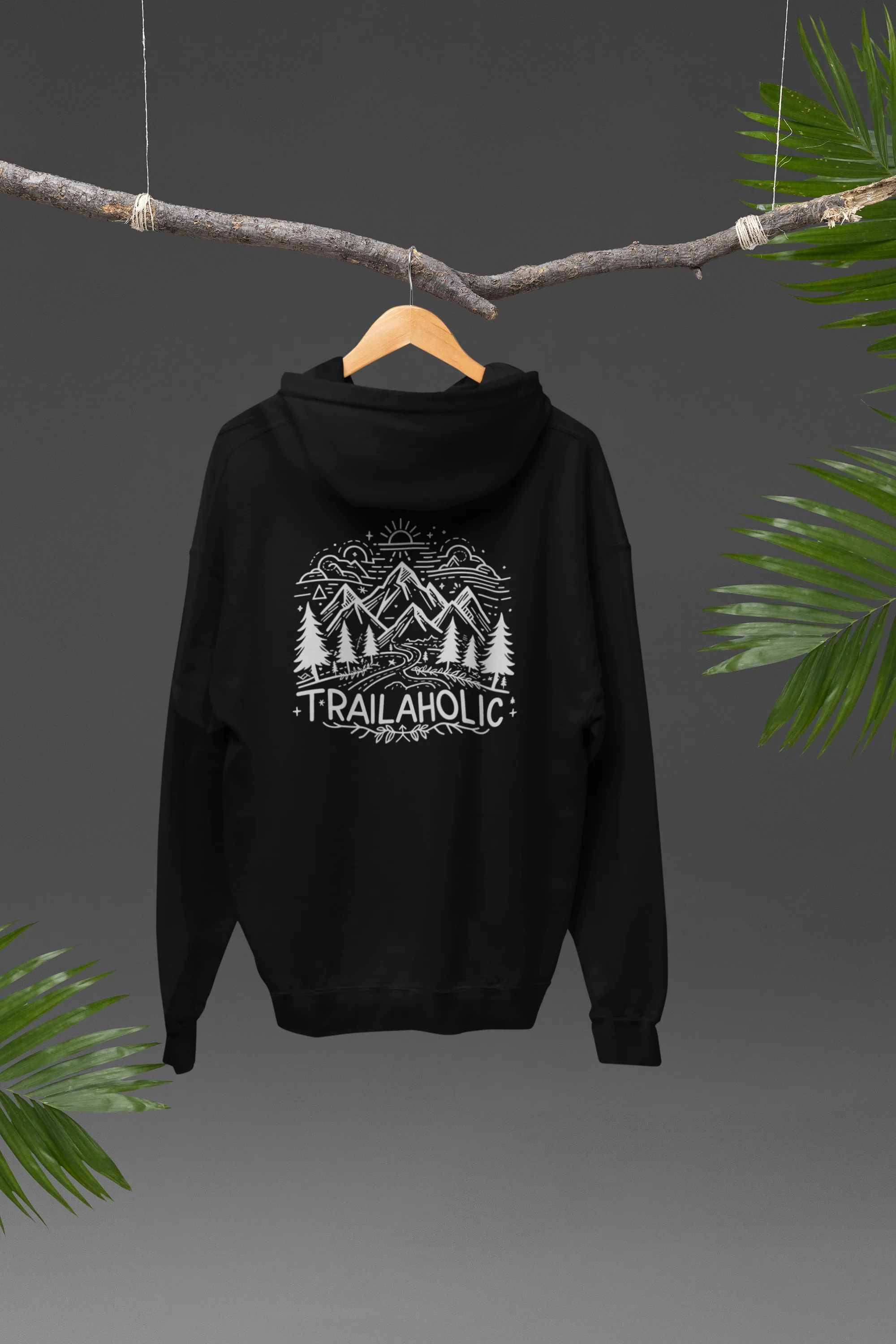 Trailaholic Hoodie Black