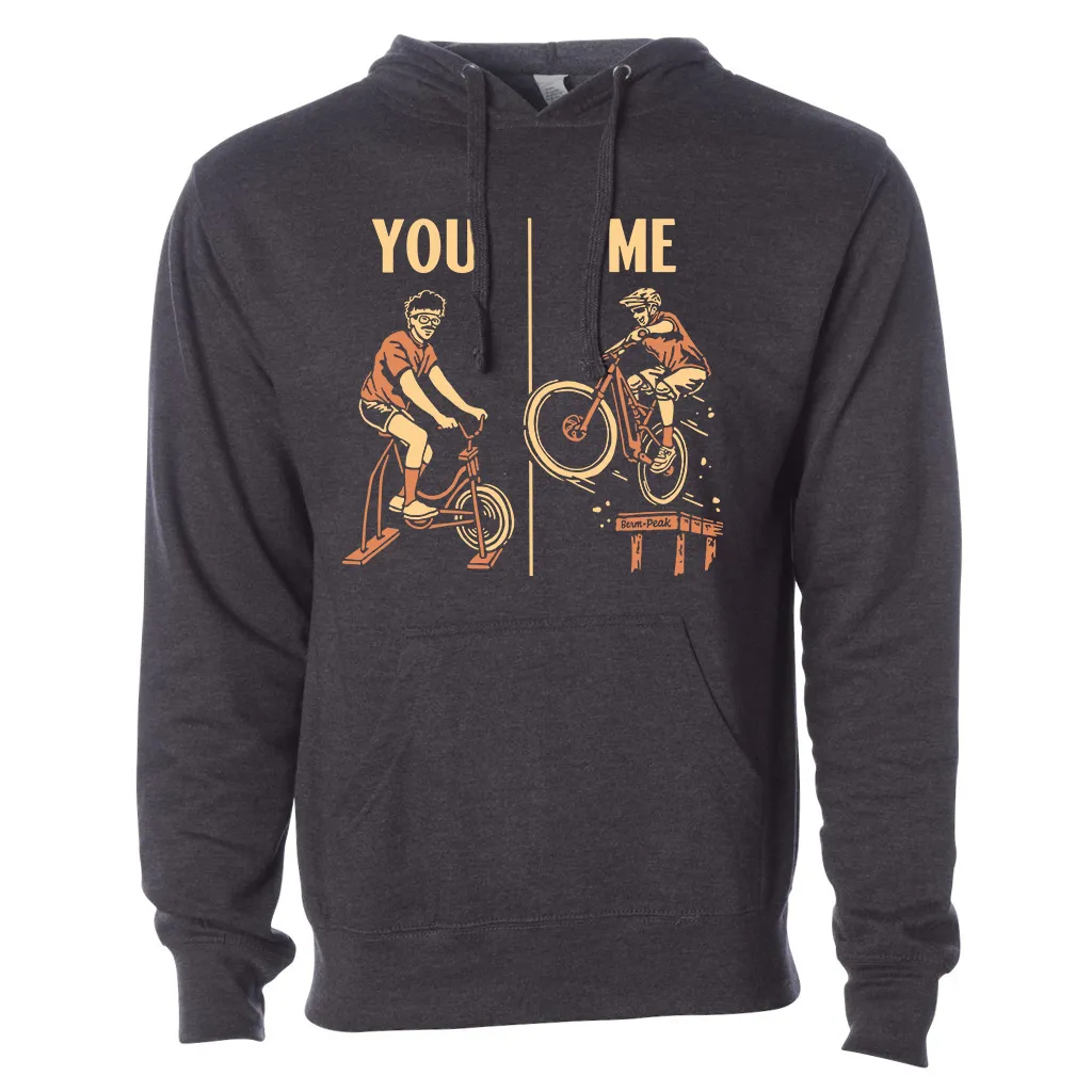 You vs Me Unisex Adult Hoodie (Heather Charcoal)